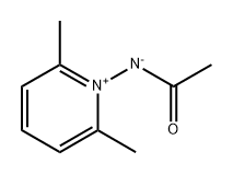 2,6-Dimethyl-1-[(1-oxylatoethylidene)amino]pyridinium Struktur