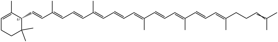 (6R)-Δ-CAROTENE Struktur