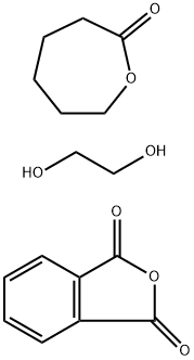 1,3-Isobenzofurandione, polymer with 1,2-ethanediol and 2-oxepanone Struktur