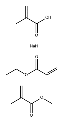 Ethyl acrylate, methyl methacrylate, sodium methacrylate polymer Struktur