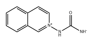 2-[[Amino(oxylato)methylene]amino]isoquinolin-2-ium Struktur