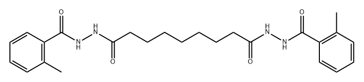 N'1,N'9-bis(2-methylbenzoyl)nonanedihydrazide Struktur