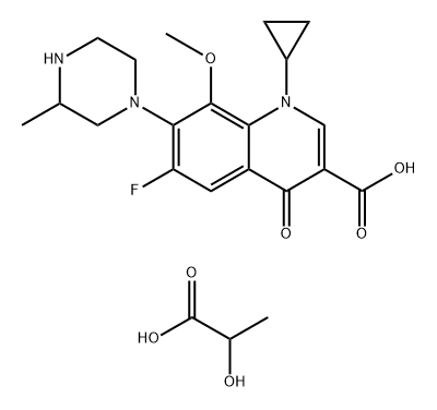 GATIFLOXACIN LACTATE Struktur