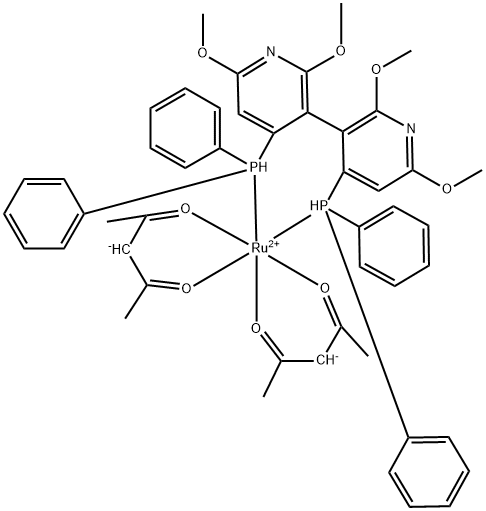 (R)-P-PHOS RUTHENIUM (ACAC)2 Struktur