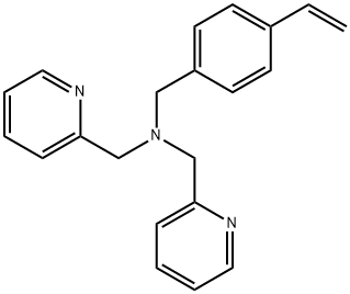 N-[(4-Ethenylphenyl)methyl]-N-(2-pyridinylmethyl)-2-pyridinemethanamine Struktur