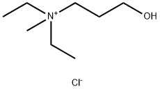 N,N-diethylhomocholine Struktur