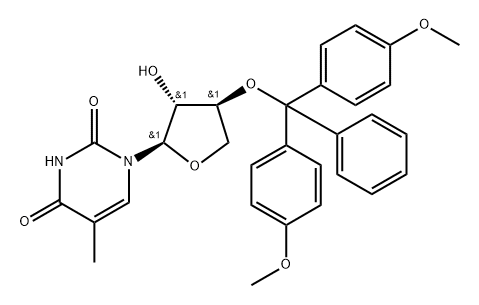 3'-O-DMT-T-TNA Struktur