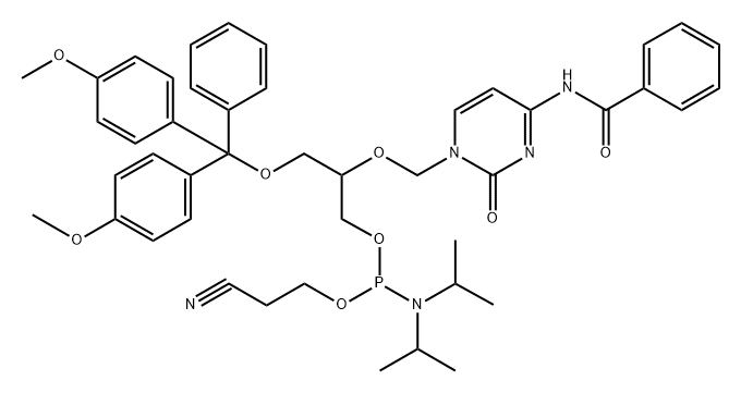 DMTr-FNA-C(Bz)phosphoramidite Struktur