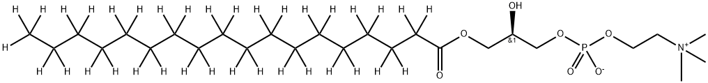 1-Stearoyl-d35-2-hydroxy-sn-glycero-3-PC Struktur