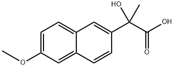 α-(6-Methoxy-2-naphthyl)lactic Acid Struktur