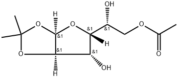 α-D-Glucofuranose, 1,2-O-(1-methylethylidene)-, 6-acetate Struktur