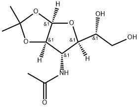 3-Acetamido-3-deoxy-1,2-O-isopropylidene-α-D-galactofuranose Struktur