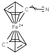 1-(Ferrocenyl)Acrylonitrile Struktur