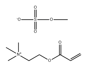 Ethanaminium, N,N,N-trimethyl-2-[(1-oxo-2-propenyl)oxy]-, methyl sulfate, homopolymer Struktur