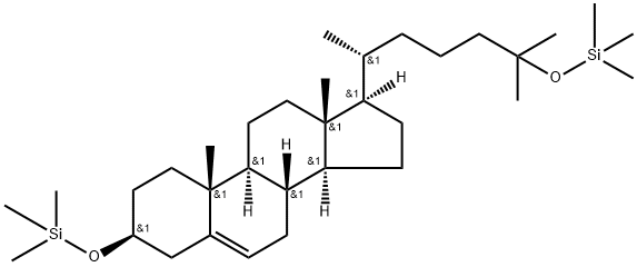 3β,25-Bis(trimethylsiloxy)cholest-5-ene Struktur