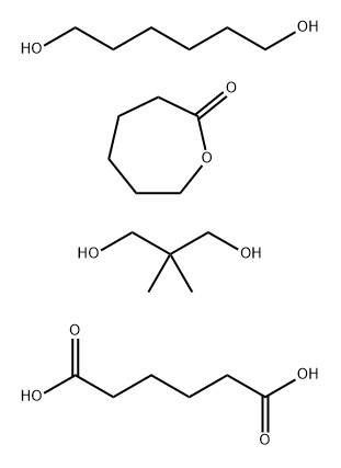 Adipic acid, polyester with 2,2-dimethyl-1,3-propanediol, 1,6-hexanediol, and 2-oxepanone Struktur