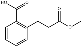 Benzenepropanoic acid, 2-carboxy-, 1-methyl ester Struktur