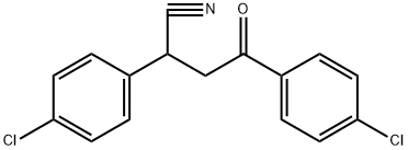 Benzenebutanenitrile, 4-chloro-α-(4-chlorophenyl)-γ-oxo- Struktur