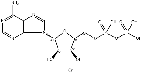 Adenosine 5'-(trihydrogen diphosphate), chromium(3+) salt (1:1) (9CI) Struktur