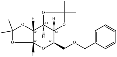 α-D-Galactopyranose, 1,2:3,4-bis-O-(1-methylethylidene)-6-O-(phenylmethyl)- Struktur