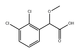 Benzeneacetic acid, 2,3-dichloro-α-methoxy- Struktur