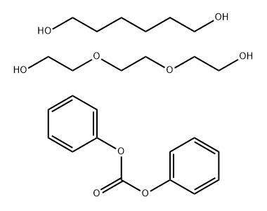 Carbonic acid, diphenyl ester, polymer with 2,2'-[1,2-ethanediylbis(oxy)]bis[ethanol] and 1,6-hexanediol (9CI) Struktur