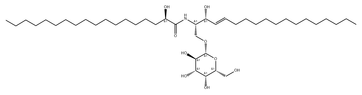 C18(2R-OH) GALACTOSYL(Β) CERAMIDE Struktur