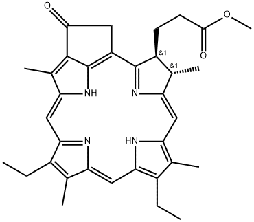 MESOPRYOPHEOPHORBIDE A METHYL ESTER Struktur