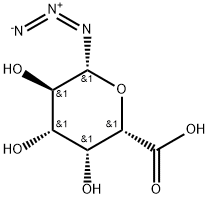 β-D-Galactopyranuronic acid, 1-azido-1-deoxy- Struktur