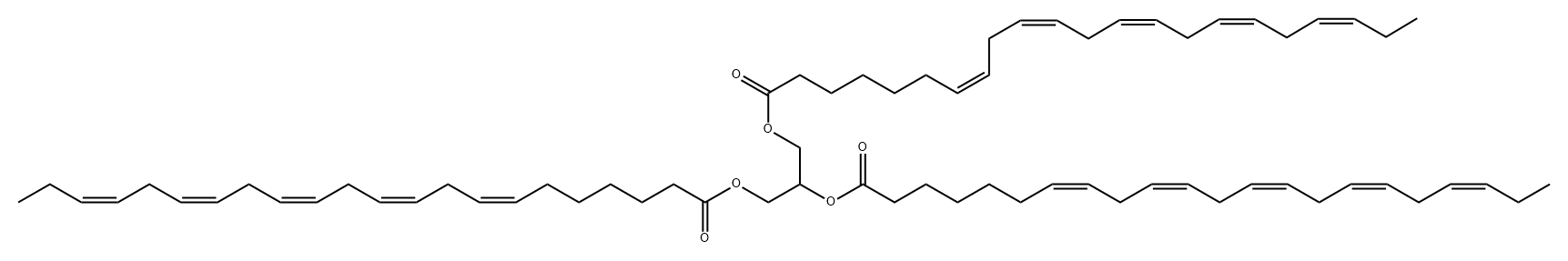 7,10,13,16,19-Docosapentaenoic acid, 1,2,3-propanetriyl ester, (all-Z)- (9CI) Struktur