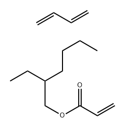 2-Propenoic acid, 2-ethylhexyl ester, polymer with 1,3-butadiene Struktur