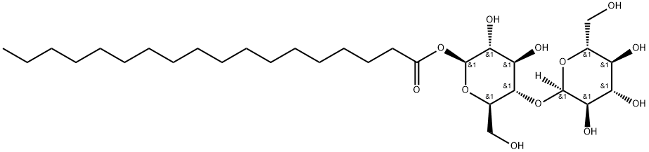 4-O-α-D-Glucopyranosyl-β-D-glucopyranose-1-octadecanoate Struktur