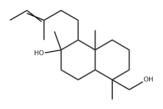 5β,8βH,9βH,10α-Labd-13-ene-8,18-diol (7CI,8CI) Struktur