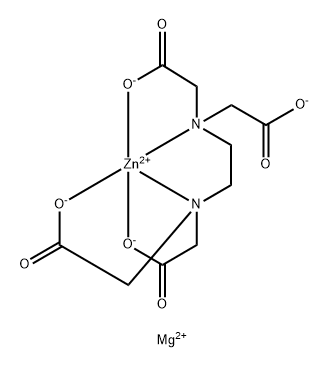 Zincate(2-), N,N-1,2-ethanediylbisN-(carboxymethyl)glycinato(4-)-N,N,O,O,ON-, magnesium (1:1) Struktur