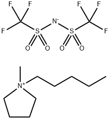 1-Methyl-1-pentylpyrrolidinium Bis(trifluoromethanesulfonyl)imide Struktur