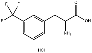 Phenylalanine, 3-(trifluoromethyl)-, hydrochloride (9CI) Struktur