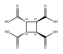 1α,2α,3β,4β-Cyclobutanetetracarboxylic acid Struktur