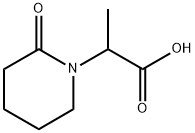 1-Piperidineacetic acid, α-methyl-2-oxo- Struktur