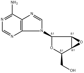 1-O-(6-Amino-9H-purin-9-yl)-2,3-anhydro-β-D-lyxofuranose Struktur