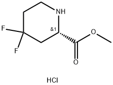 2-Piperidinecarboxylic acid, 4,4-difluoro-, methyl ester, hydrochloride,(2S)-, 403503-70-8, 結(jié)構(gòu)式