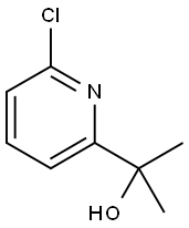 6-CHLORO-ALFA,A-DIMETHYL-2-PYRIDINEMETHANOL Struktur