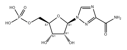 ribavirin-5'-phosphate Struktur