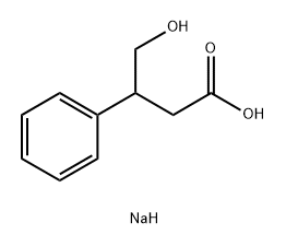 Sodium 4-hydroxy-3-phenylbutanoate Struktur