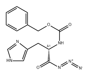 Carbamic acid, [2-azido-1-(1H-imidazol-4-ylmethyl)-2-oxoethyl]-, phenylmethyl ester, (S)- (9CI)