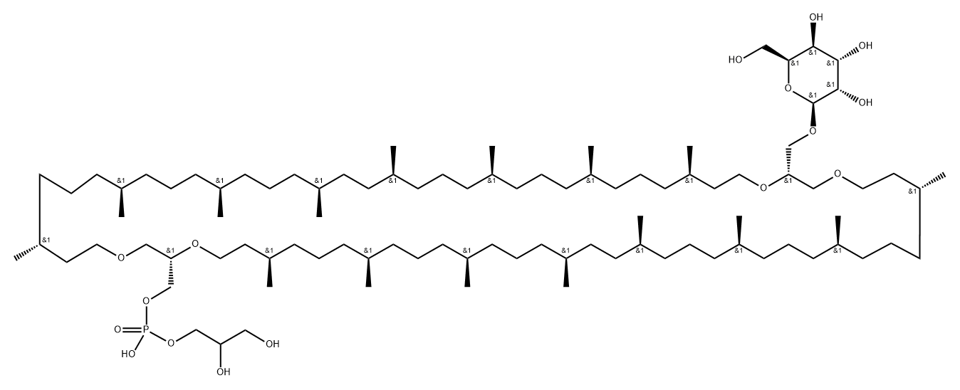 β-L-Gulopyranosyl-caldarchaetidyl-glycerol Struktur