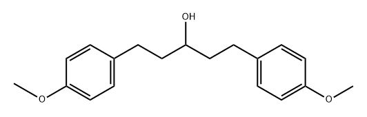 Benzenepropanol, 4-methoxy-α-[2-(4-methoxyphenyl)ethyl]- Struktur