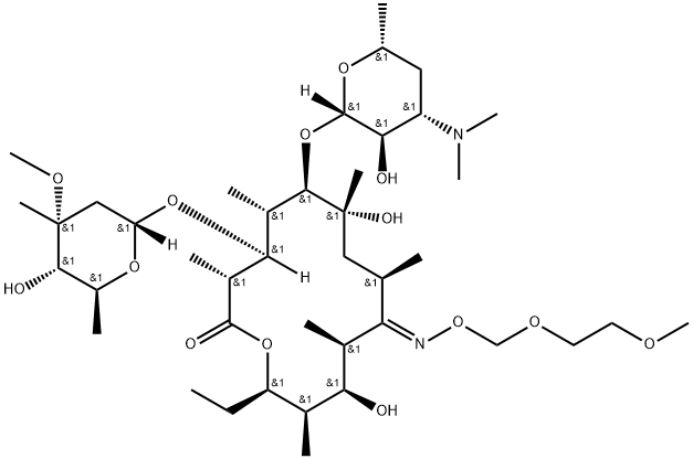 12-Deoxy Roxithromycin Struktur