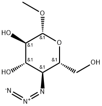 β-D-Glucopyranoside, methyl 4-azido-4-deoxy- Struktur