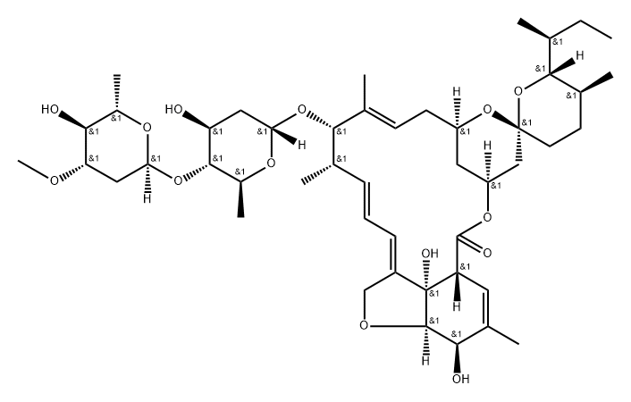 Avermectin A1a, 3',5-di-O-demethyl-22,23-dihydro- (9CI) Structure