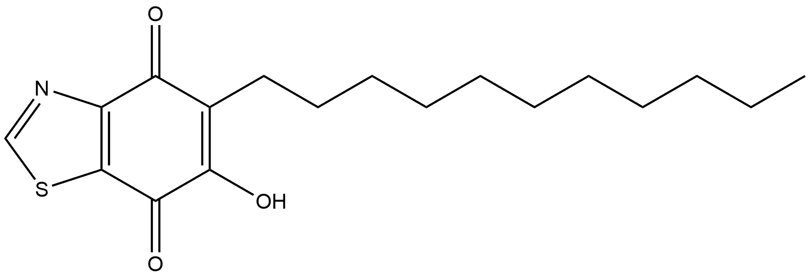 4,7-Benzothiazoledione, 6-hydroxy-5-undecyl- Struktur